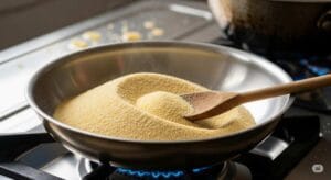 roasting fine semolina