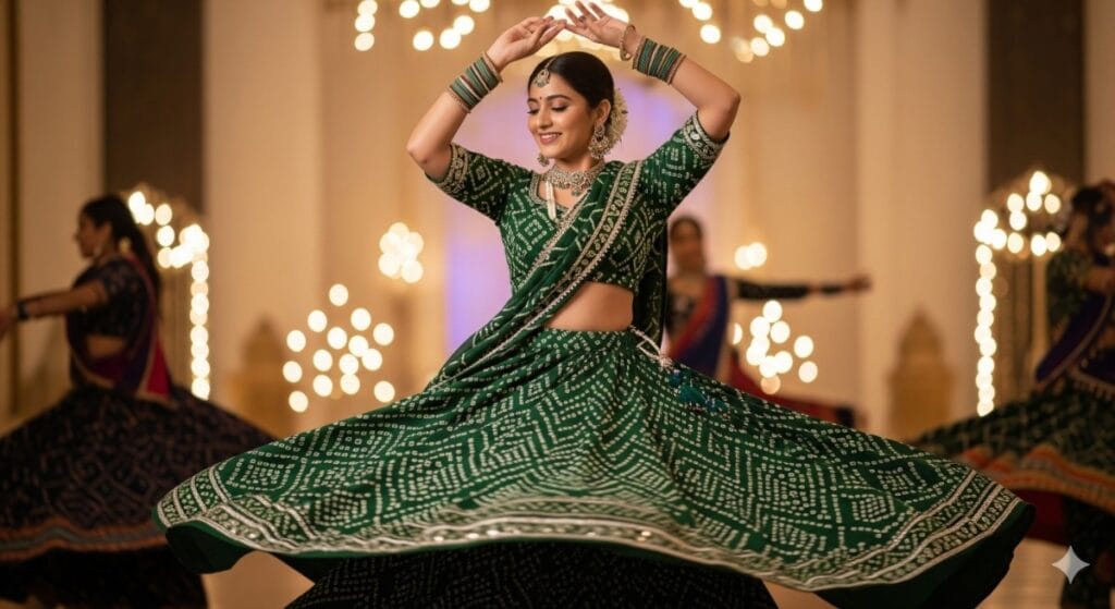 Green Chaniya Choli