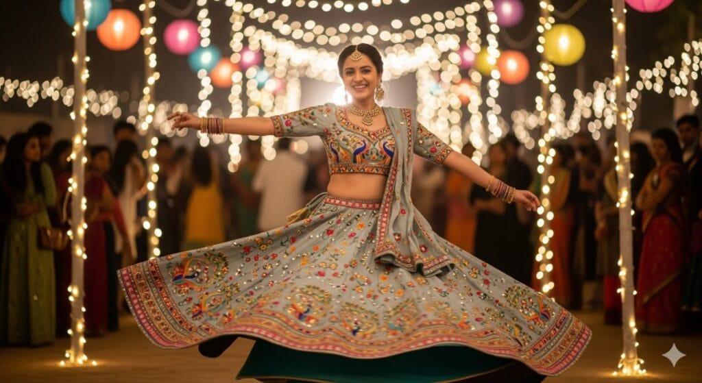 green Chaniya Choli