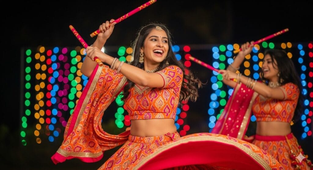 Orange Chaniya Choli