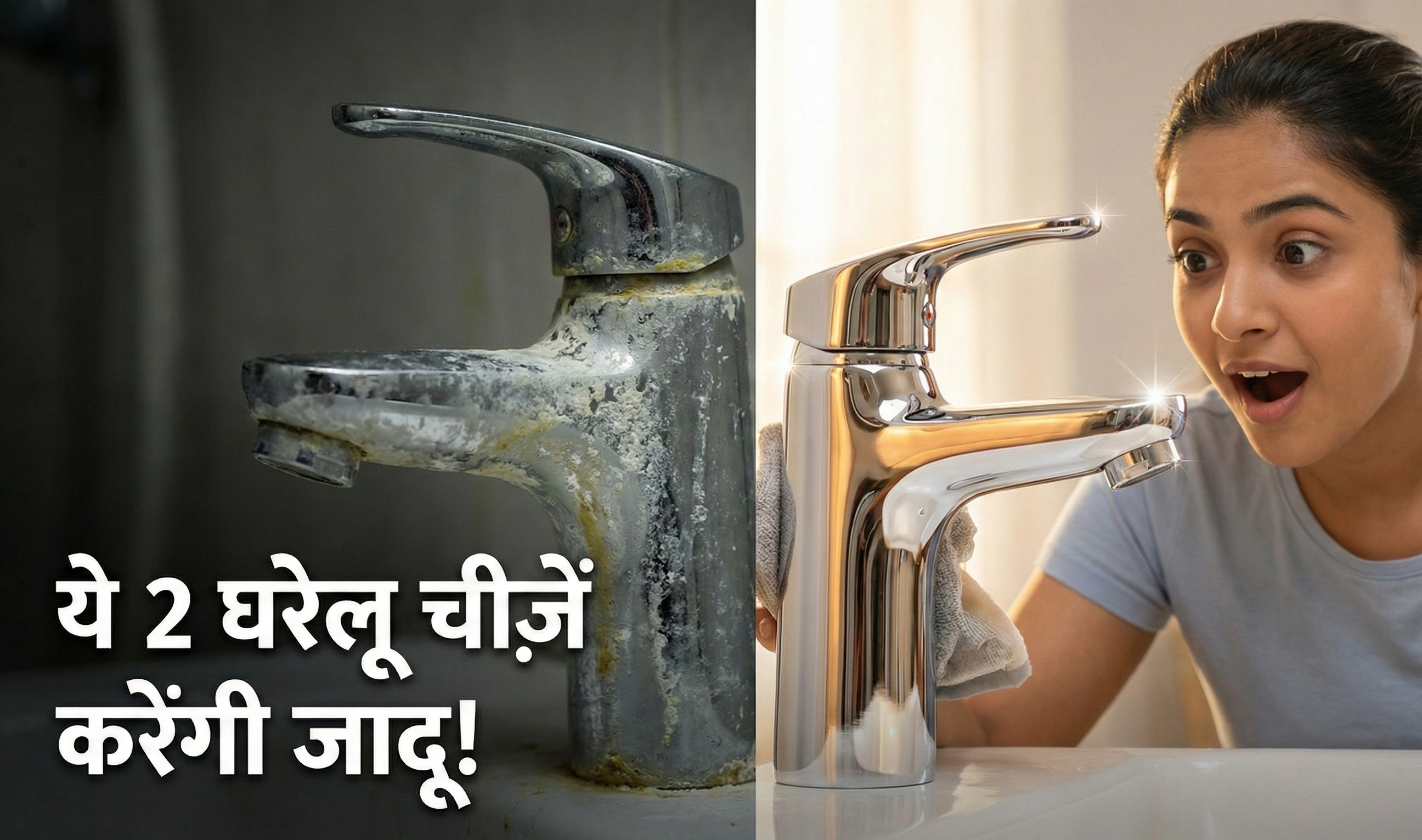 बाथरूम की गंदी टाइल्स और नलों (Taps) को कैसे चमकाएँ: 5 आसान घरेलू उपाय